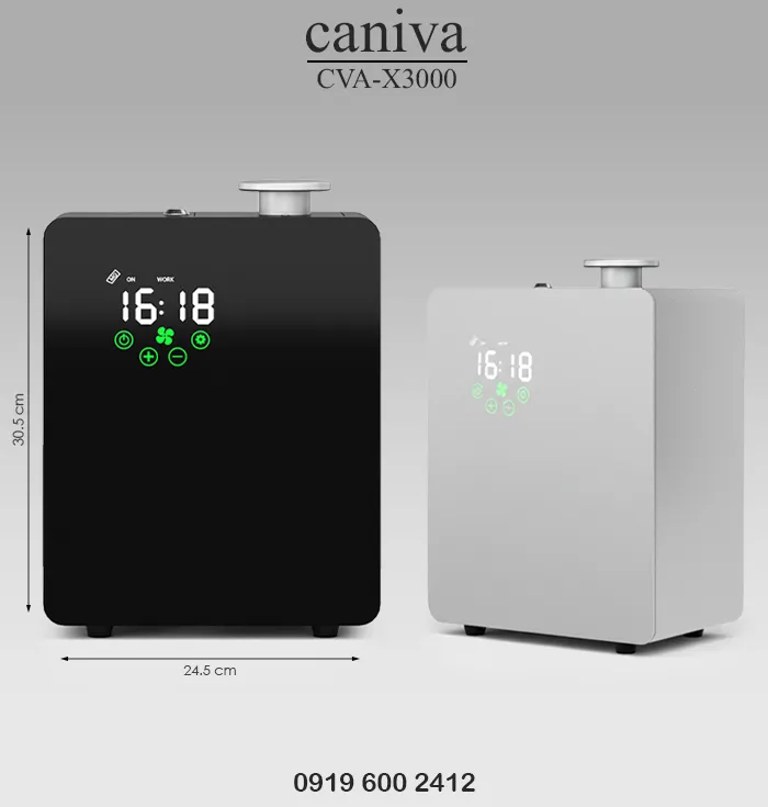 دستگاه خوشبو کننده هوا صنعتی کانیوا مدل cva-x3000 مناسب انواع مراکز تجاری، هتل، نمایشگاه و متراژهای بالا